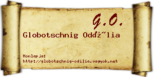 Globotschnig Odília névjegykártya