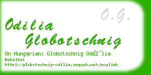 odilia globotschnig business card